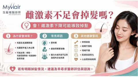 女性落髮和荷爾蒙有關嗎?醫師分享識3個可能影響頭髮生長的荷爾蒙因素