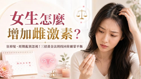 女性落髮、經期不規律和雌激素有關嗎？認識荷爾蒙變化與健康管理重點