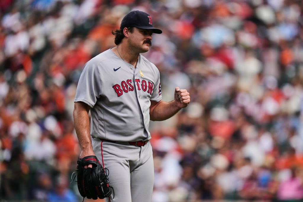 MLB(影)／投到跌倒乾脆「伏地挺身」！紅襪23歲菜鳥笑翻全場6局狂飆12K