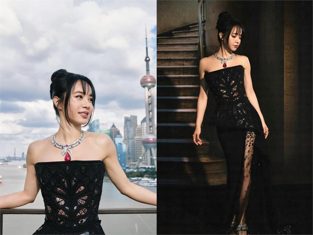 蔡依林曬「惹火」長輩圖!深V戰袍搭配下半身高衩…美腿全透視驚呆網