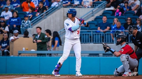 MiLB(影)／柯敬賢9局滿壘敲長打！季後賽也火燙　單場雙安灌2打點