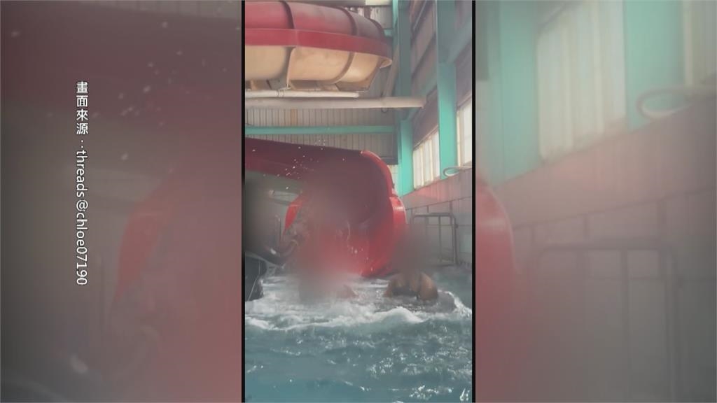 父母抱著衝「3樓高滑水道」至少3趟　女童大哭撕心裂肺