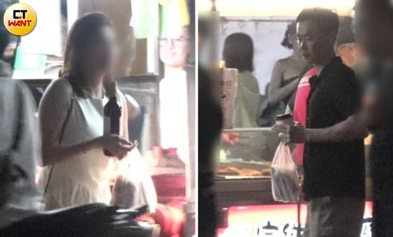 用餐結束後，張承中和女伴分開行動繼續採買外帶食物。（圖／本刊攝影組）