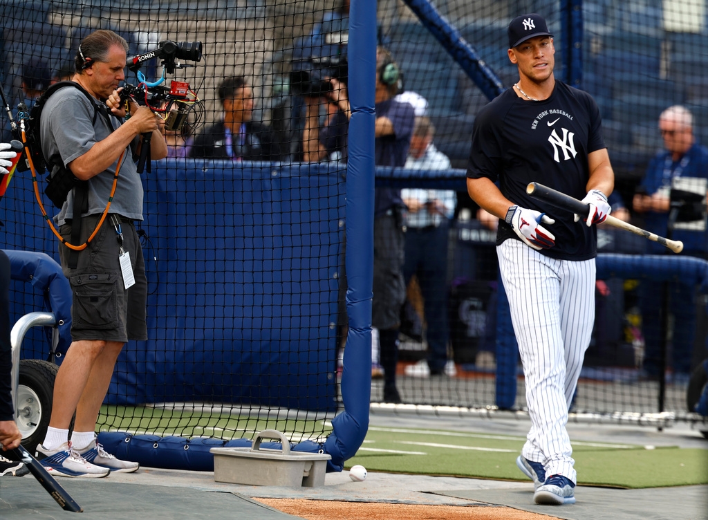 MLB(影)/法官從傷兵名單復出!打擊練習完後和妻子現身法拉盛看美網
