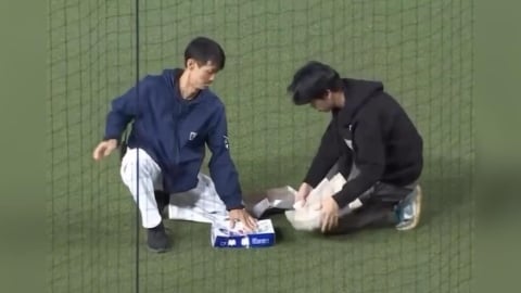 中職(影)/不「鼠」之客闖大巨蛋!遭紙盒制伏「驅逐出場」網笑:五星級守備美技