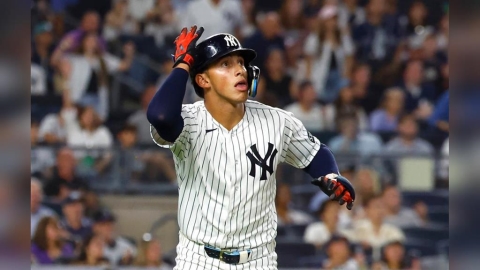MLB(影)/洋基本季第一發滿貫砲出爐!菜鳥游擊手驚天一擊轟垮菅野智之