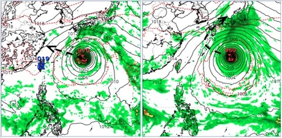 熱帶擾動在海南島南方海面醞釀。(擷取自tropical tidbits)