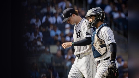 MLB(影)/洋基火球王牌被強襲球打下場!施利特勒自認狀況不錯下一場應可出賽