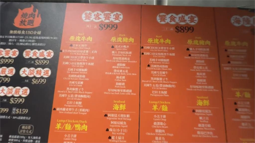 「A5和牛吃到飽」只能點背肩肉挨轟廣告不實 燒肉店:絕無換肉
