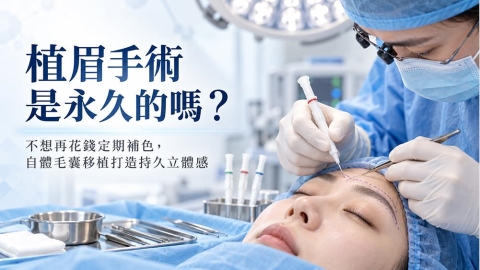 植眉手術是永久的嗎?認識自體毛囊移植與術後照護重點