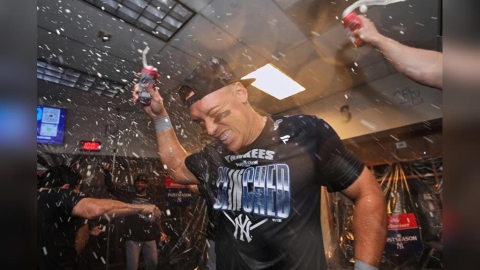 MLB(影)/復出首轟+晉級季後賽雙喜臨門!洋基隊長「法官」嗨喊:太爽啦