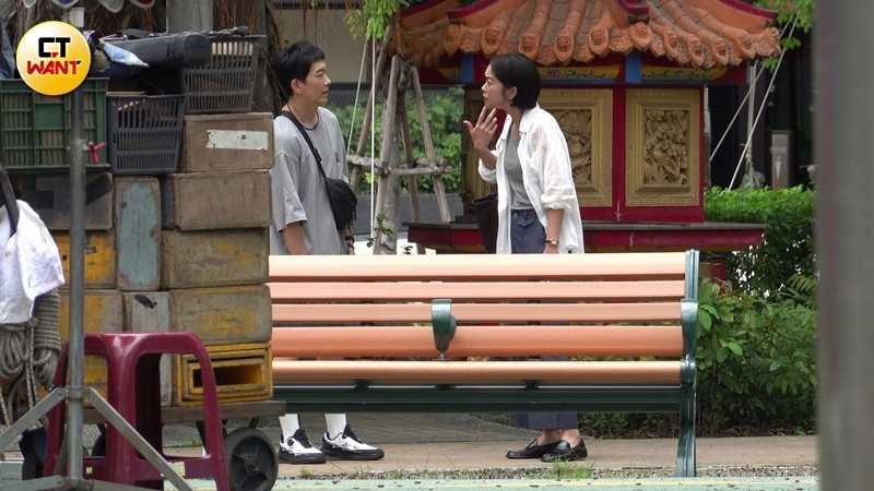 劇中似乎有施名帥把小孩弄丟，大霈十分著急的情節。（圖／本刊攝影組）