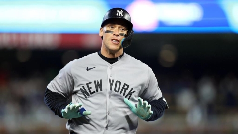 MLB(影)／法官回來了！賈吉傷癒首轟出爐「三分砲扛上2樓看台」率洋基搶進季後賽