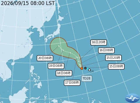 杜鵑颱風將生成。（氣象署提供）