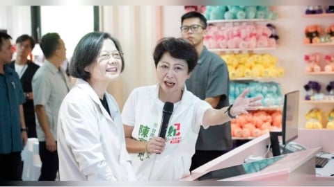 陳亭妃競選總部藏美學巧思 蔡英文直擊開箱讚:全台首見