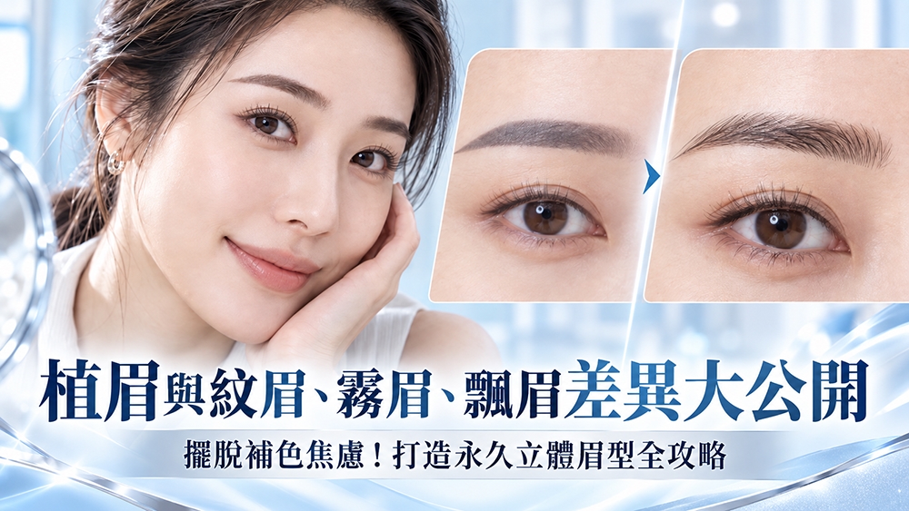植眉與紋眉、霧眉、飄眉差在哪?一次看懂原理、維持方式與評估重點