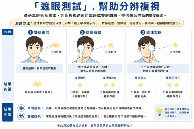 眼睛紅腫又看不清楚別輕忽！一招遮眼揪出雙影危機