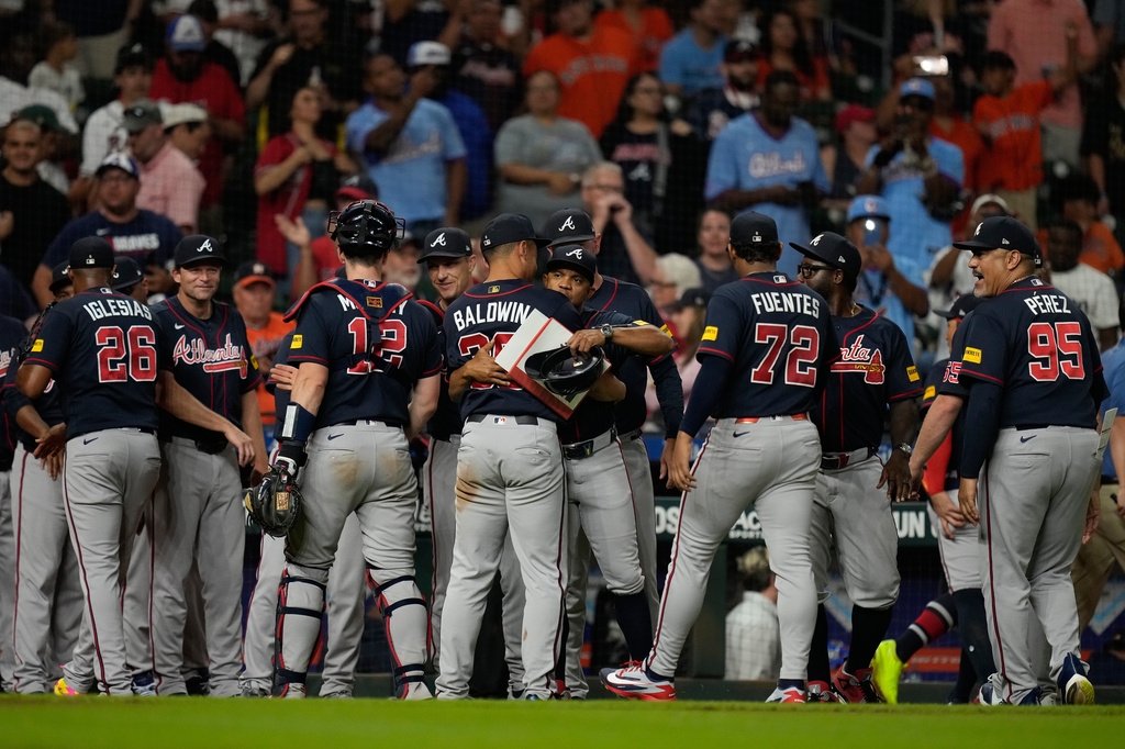 MLB(影)/勇士隊90勝搶下季後賽門票!三大重砲齊轟6分全部靠全壘打