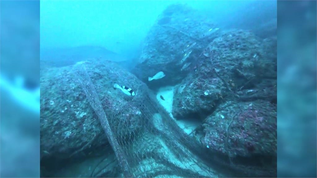 澎湖驚見「廢棄漁網」覆蓋一公里 水中生物難逃魔掌