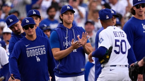 MLB(影)/道奇日本3巨頭到齊!大谷明歸隊、山本先發 佐佐木朗希牛棚待命