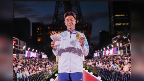 亞運/軟網金牌余凱文登上「ONE ASIA WORLD」舞台!非日本選手第一人