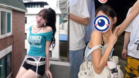 越南「素顏背心妹」竟是私下林襄!認了「眼距很開」真面目全被拍:不想發…