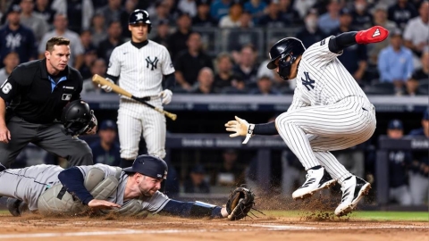 MLB(影)/神乎其技的「極限閃躲滑壘」!小隆巴德煞車+飛越捕手全場全看傻了