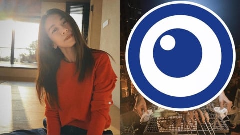 陽台素顏「頭戴1超狂裝備」烤肉！真身「竟是田馥甄」私下模樣全網笑翻：有點幽默