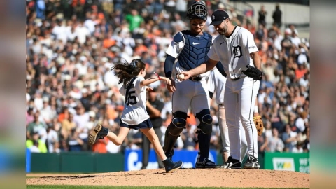 MLB(影)/竟是「她」上來換人!韋蘭德生涯最後一場先發淚灑投手丘