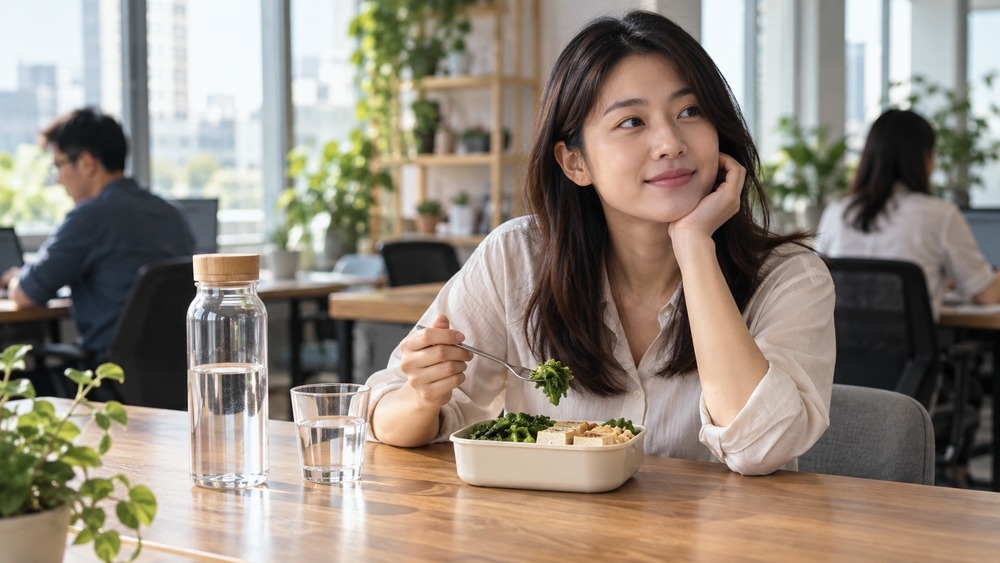 圖說:青汁可作為日常飲食中的植物來源食品選擇之一,仍不能取代正餐中的蔬菜與其他天然食物。