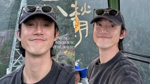 吳慷仁衝中國黃山過中秋!狂嗑毛豆腐讚「有爺爺的味道」:約好下次再來