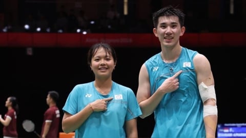 亞運/台灣組合葉宏蔚/詹又蓁奪銅!台灣隊「睽違16年」奪羽球混雙獎牌