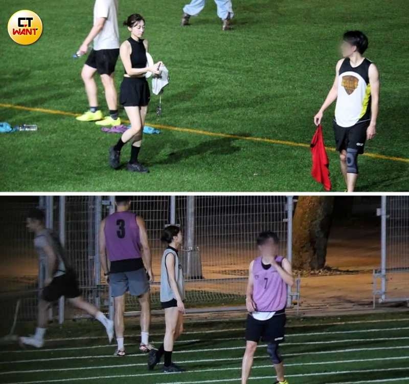 飛盤活動過程中席惟倫與Leo都零互動很不熟。（圖／本刊攝影組）