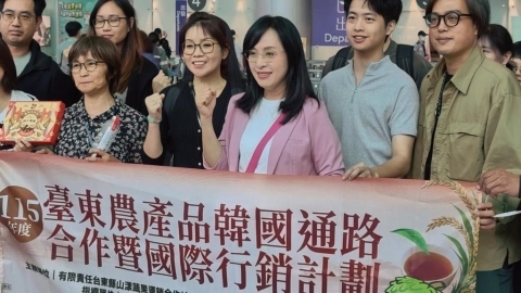 陳瑩率台東農會、業者赴韓拓銷 鳳梨釋迦冰棒將進軍韓國