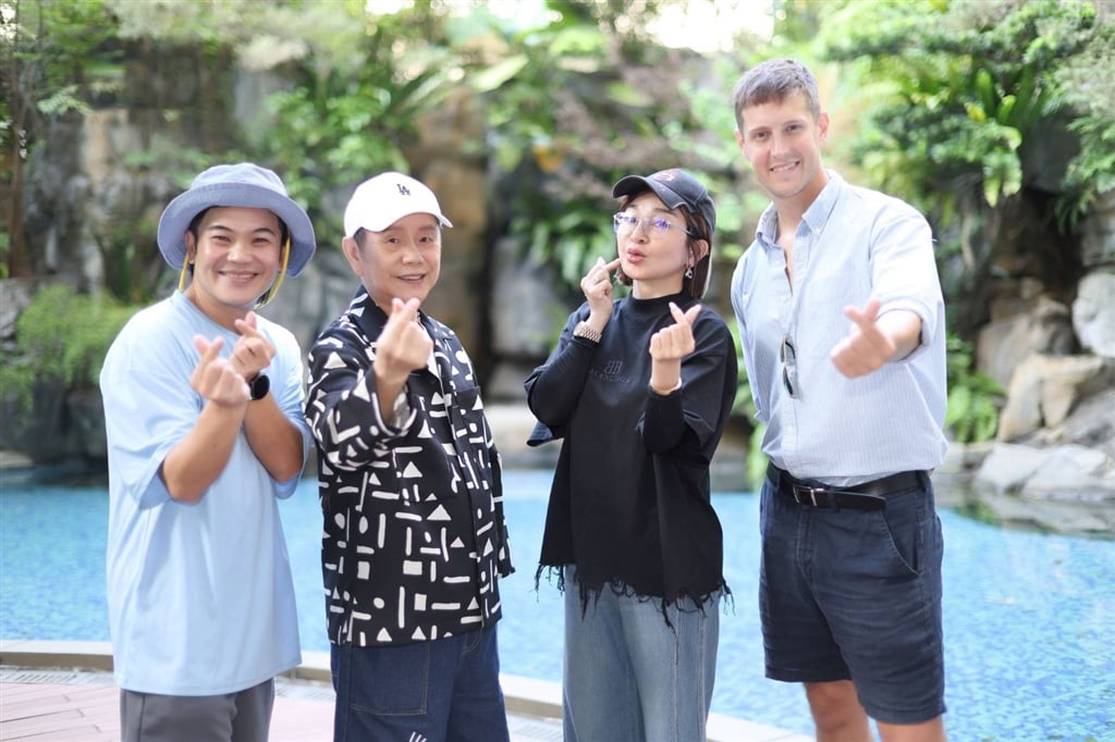馬國弼、黃西田、王彩樺、賈斯汀齊聚排練（圖片提供：劍湖山世界）