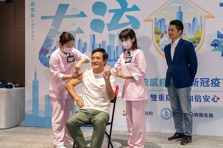 ▲藝人檢場擔任健康宣導大使。(圖/台大醫院提供)