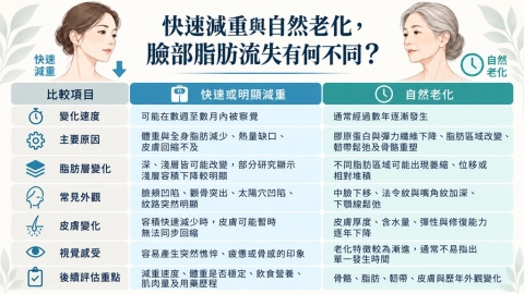 快速減重後臉部看起來變凹?醫師解析體重變化與臉部外觀的關係