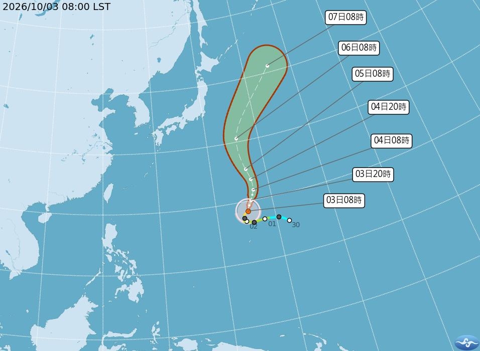 快新聞/又變天了?「這天」開始明顯降溫轉濕涼 彩雲颱風最新動向曝