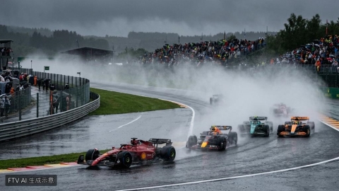 F1賽事大雨延遲逾90分鐘 Max Verstappen奪本季首勝