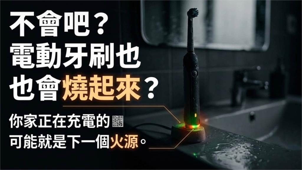 電動牙刷也會起火！「濕氣、可燃物」恐成火災隱憂　消防隊提醒可檢查3件事