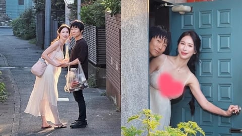 辛尤里合體暗黑童帝!薄紗長裙「無罩上街」洩孕味 甜喊:上帝對我真好