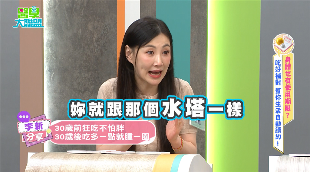李新《醫學大聯盟》醒來腫成豬妖! 醫揭「邊吃飯邊喝水」驚人熱量陷阱