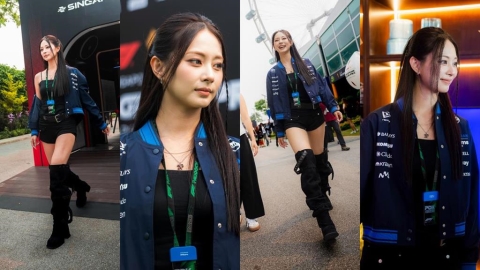 F1(影)／女神降臨！周子瑜現身F1威廉斯新加坡粉絲互動區！粉絲全暴動了