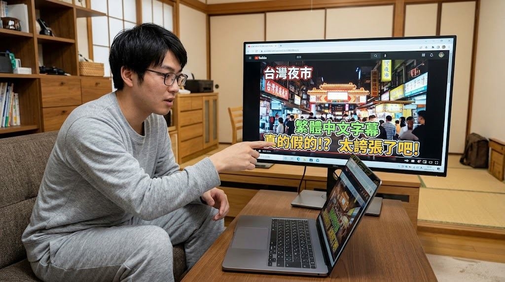 日本人讚台灣影片「都有字幕」:照顧聽障人士?網笑曝原因:整天蛤來蛤去