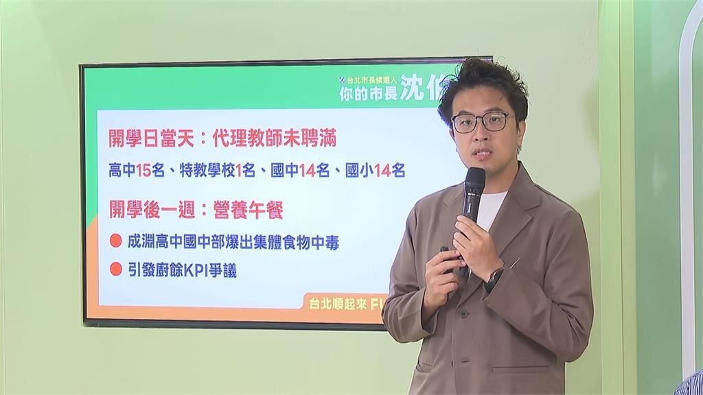快新聞/蔣市府免費營養午餐頻出包!傳多起學生集體腹瀉事件 沈伯洋拋2解方