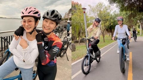 70歲陳美鳳身材不科學!淡江大橋「狂騎23公里」方文琳驚呼:她太厲害