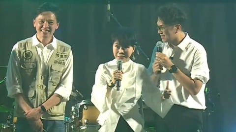詹雅雯跨界力挺沈伯洋…認當「乾弟弟」!率眾高喊「凍蒜」:台灣整個都順起來