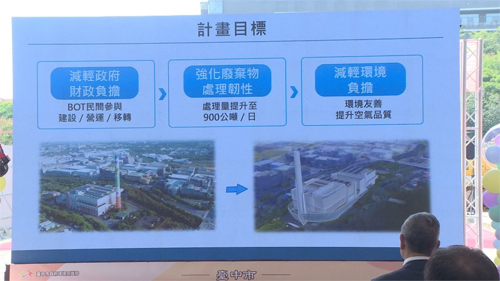 台中文山焚化廠汰舊換新開工! 每日垃圾處理量提升至900噸