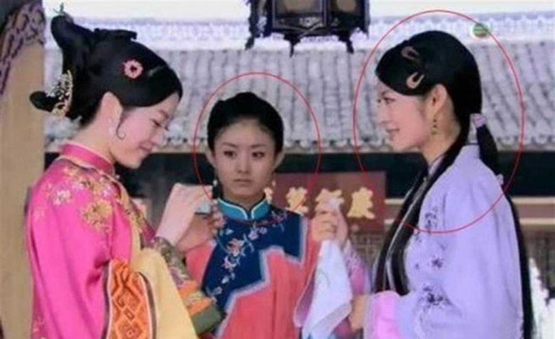 趙麗穎2008年在電視劇《鎖清秋》中飾演安以軒身邊聰明機伶的丫鬟「文雁」。(圖/翻攝自微博)