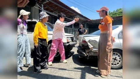 體驗集集車神特技!李雅英尖叫時還在流口水生無可戀的說:「雅英沒有了,雅英死掉了」